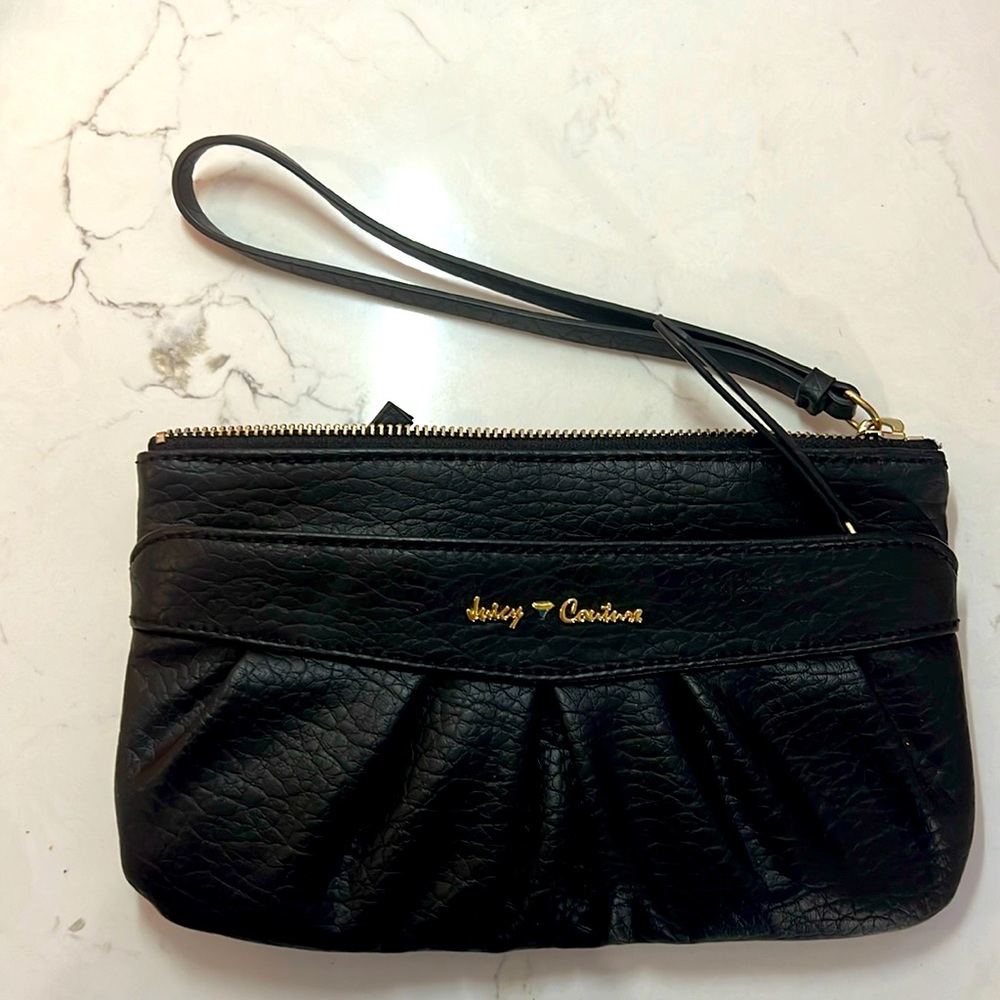 Juicy Couture black barely used wristlet!